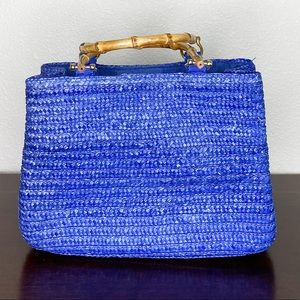 Blue Basket Purse
